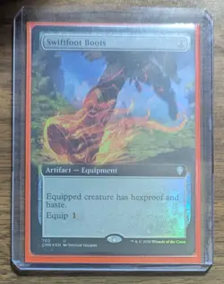 MTG Swiftfoot Boots Extended Art Foil from Commander Legends NM - Image 4