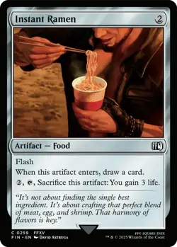 0259 Instant Ramen FFXV FIN Final Fantasy MTG Card SHIPS NOW - Image 1