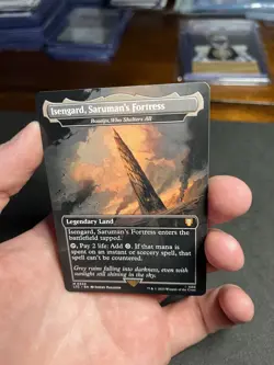 MTG Isengard, Saruman's Fortress - Boseiju, Who Shelters All - Borderless, NM - Image 3