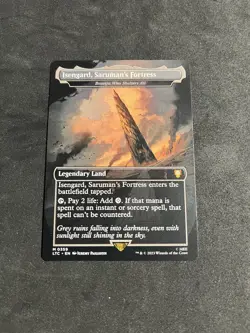MTG Isengard, Saruman's Fortress - Boseiju, Who Shelters All - Borderless, NM - Image 6