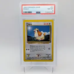 Pidgey Base Set 57/102 PSA 8 NEAR MINT FRESH CERT Graded Pokémon Card WOTC - Image 3