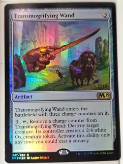 Transmogrifying Wand - FOIL - Prerelease Promo - Magic the Gathering MTG Nice! - Image 4