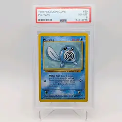 Poliwag Base Set 59/102 PSA 8 NEAR MINT FRESH CERT Graded Pokémon Card WOTC - Image 1