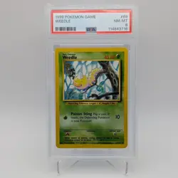 Weedle Base Set 69/102 PSA 8 NEAR MINT FRESH CERT Graded Pokémon Card WOTC - Image 1