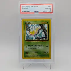 Weedle Base Set 69/102 PSA 8 NEAR MINT FRESH CERT Graded Pokémon Card WOTC - Image 3
