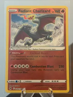 PokÃ©mon TCG Radiant Charizard Crown Zenith Holo Card 020/159 NM - Image 3