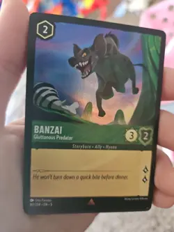 DISNEY LORCANA Banzai-Gluttonous Predator Shimmering Skies Card 80 - Image 2