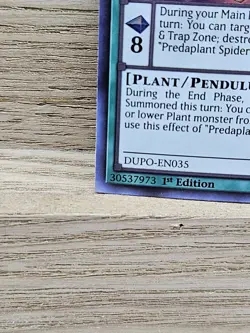 Predaplant Spider Orchid DUPO-EN035 Duel Power 1st Edition Yugioh Card TCG (17) - Image 3