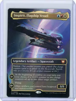x1 Inspirit, Flagship Vessel - Borderless M MTG Commander: Edge of Eternities M/ - Image 1