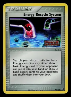 Pokemon Card - Energy Recycle System Power Keepers 73/108 Holo Stamped - Image 1