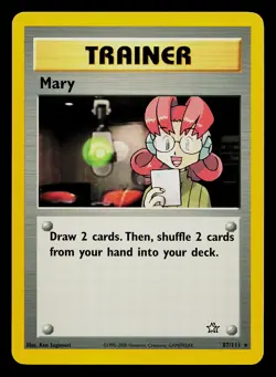Pokemon Card - Mary Neo Genesis 1st Edition 87/111 Rare - Image 3