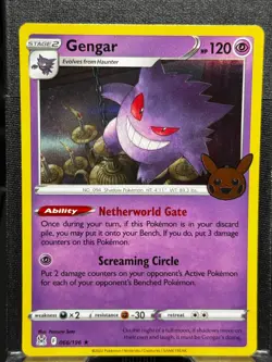 #066/196 Gengar : Rare Holo Card : Trick or Trade 2023 Pokemon Trading Card Game - Image 1