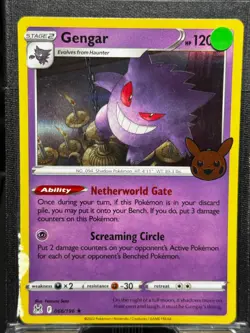 #066/196 Gengar : Rare Holo Card : Trick or Trade 2023 Pokemon Trading Card Game - Image 3