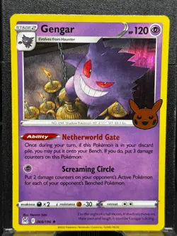 #066/196 Gengar : Rare Holo Card : Trick or Trade 2023 Pokemon Trading Card Game - Image 1