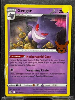 #066/196 Gengar : Rare Holo Card : Trick or Trade 2023 Pokemon Trading Card Game - Image 2