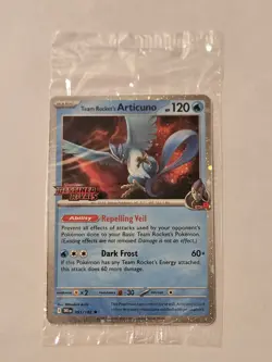 Team Rocket's Articuno 051/182 Pokemon Destined Rivals Stamped Sealed Promo - Image 2