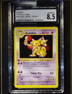 1999 POKEMON 1ST EDITION 32/102 KADABRA BASE SET CGC 8.5 - Image 1
