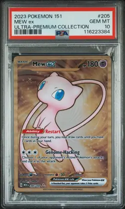 2023 Pokemon 151 Ultra-Premium Collection Mew Ex #205 Metal PSA 10 Gem Mint - Image 1