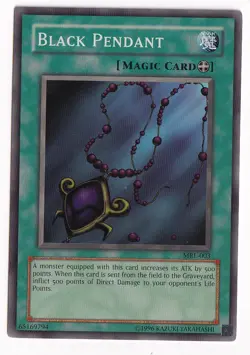 YUGIOH BLACK PENDANT MRL-003 SUPER UNLIMITED ED NM 1996  - Image 1