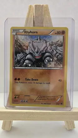 Rhyhorn 8/12 Confetti Holo McDonaldâ€™s 2015 Promo Pokemon TCG Card - Image 1