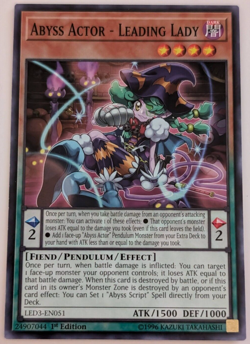 Abyss Actor - Leading Lady LED3-EN051 - Yu-Gi-Oh! TCG 1st Edition Card - Image 2