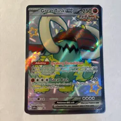 Pokemon TCG Great Tusk EX 072 SV Scarlet & Violet Promo Card NM Holo - Image 1