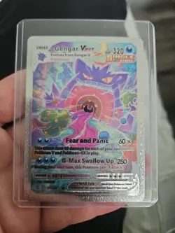 Gengar Vmax Silver Foil Fan Art Vinyl Collector Pokemon Display Card 271/264 - Image 6