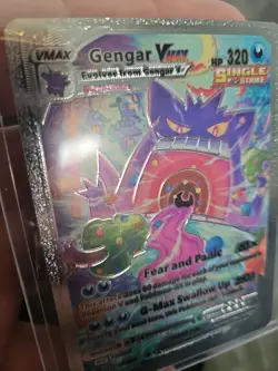 Gengar Vmax Silver Foil Fan Art Vinyl Collector Pokemon Display Card 271/264 - Image 9