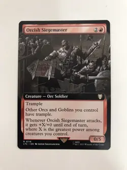 Orcish Siegemaster Extended Borderless MTG Magic the Gathering Card NM Mint LTC - Image 2