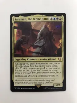Saruman the White Hand MTG Magic the Gathering Card NM Near Mint LTC - Image 1