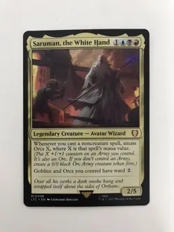 Saruman the White Hand MTG Magic the Gathering Card NM Near Mint LTC - Image 2