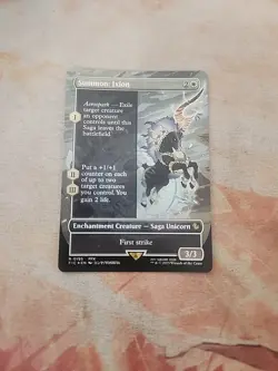 Summon: Ixion Borderless Foil Commander Final Fantasy MTG NM - Image 1