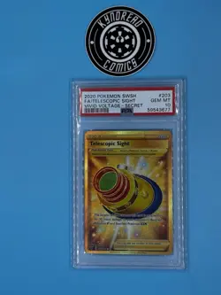 Pokemon TCG Vivid Voltage Teloscopic Sight 203/185 Secret Rare PSA 10 FREE S/H - Image 1