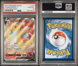 Dragonite V 191/203 PSA 10 Evolving Skies Pokemon Card - Image 6