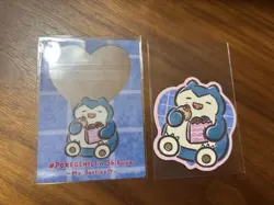 Snorlax Pokegenic Shibuya Transparent Clear Card and sticker Japanese Pokemon - Image 2