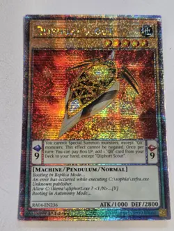 Qliphort Scout RA04-EN236 Quarter Century Secret Rare Yugioh 1st Edition Mint - Image 1