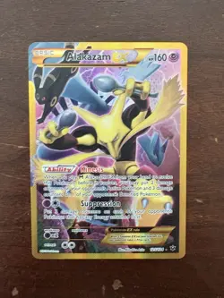 Pokemon TCG Alakazam EX 125/124 Fates Collide Secret Rare Card - Image 1