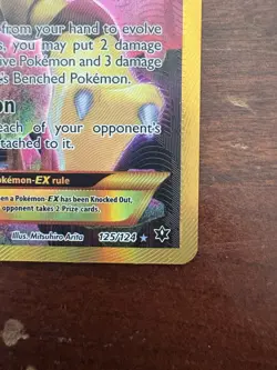 Pokemon TCG Alakazam EX 125/124 Fates Collide Secret Rare Card - Image 6