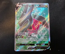 Regidrago V 183/195 Silver Tempest Full Art Ultra Rare Pokemon Card LP-NM - Image 1