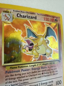 Pokemon Tcg Charizard Holo Card 3/110 Legendary Collection Vintage - Image 4