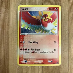 Ho-Oh 1/17 - 2007 Pop Series 5 RARE HOLO Pokemon Card - LP - Image 3