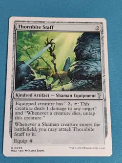 Thornbite Staff (White Border) - Mystery Booster 2 (MB2) Magic The Gathering MTG - Image 1