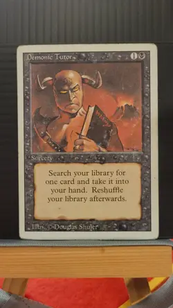 Mtg DEMONIC TUTOR HP Revised Edition -Argo- - Image 1