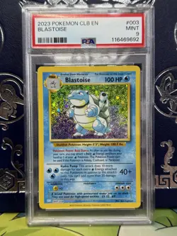 Blastoise Classic Collection CLB 003/034 Holo PSA 9 MINT Pokemon TCG - Image 1