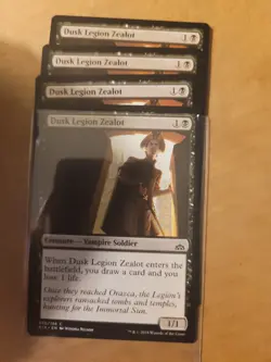 4x Dusk Legion Zealot (070) Rivals of Ixalan RIX LP MTG Magic Playset x 4 - Image 2