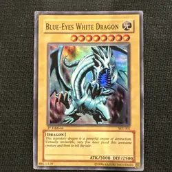 Yugioh Yu-Gi-Oh Blue-Eyes White Dragon Kaiba SKE-001 HOLO Rare 1st Edition  - Image 1
