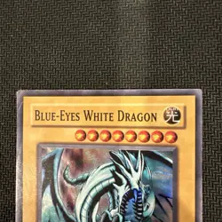 Yugioh Yu-Gi-Oh Blue-Eyes White Dragon Kaiba SKE-001 HOLO Rare 1st Edition  - Image 4