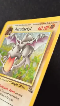 Aerodactyl 1/62 - Fossil  Unlimited - Holo Rare Pokémon Card TCG 1999 MP - Image 12