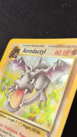 Aerodactyl 1/62 - Fossil  Unlimited - Holo Rare Pokémon Card TCG 1999 MP - Image 14