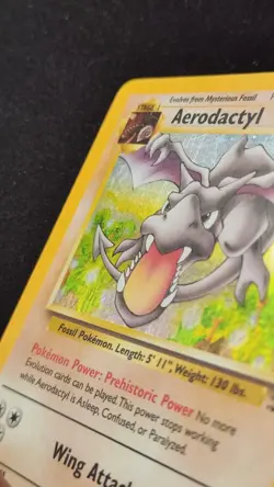 Aerodactyl 1/62 - Fossil  Unlimited - Holo Rare Pokémon Card TCG 1999 MP - Image 15